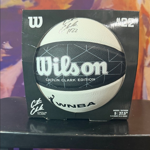 Wilson Caitlin Clark Edition Basketball - Black and White